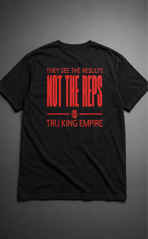 Pressure Built Me T-Shirt | They See the Results Not the Reps | Crimson Resolve