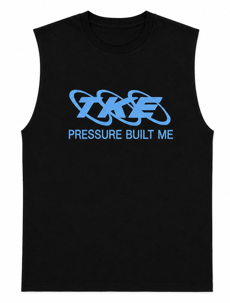 Pressure Built Me™ Royal Sapphire Muscle Shirt